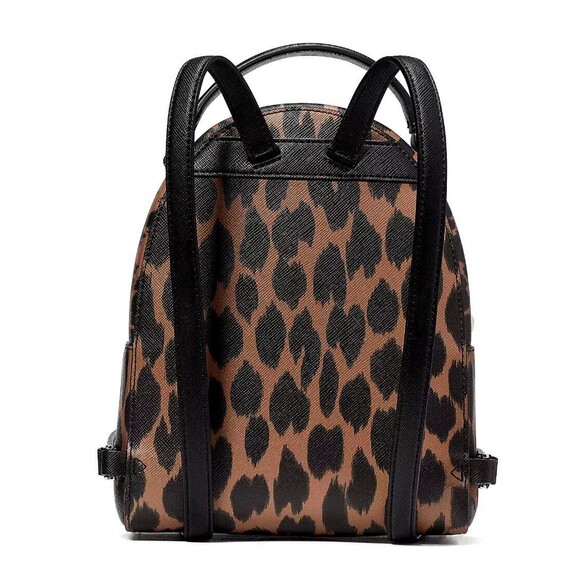 New Kate Spade Schuyler Mini Backpack Saffiano Leopard Spotted Animal Print - Picture 5 of 5